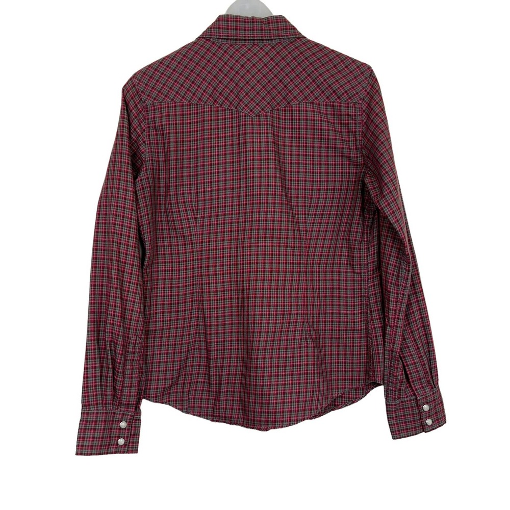 Civilianaire Snap Front Western Plaid Shirt Size Small - Picture 7 of 11